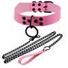 Gothic PU Leather Choker Necklace Black Studded O-Ring Collar Punk Nightclub Fashion Clavicle Chain Unisex