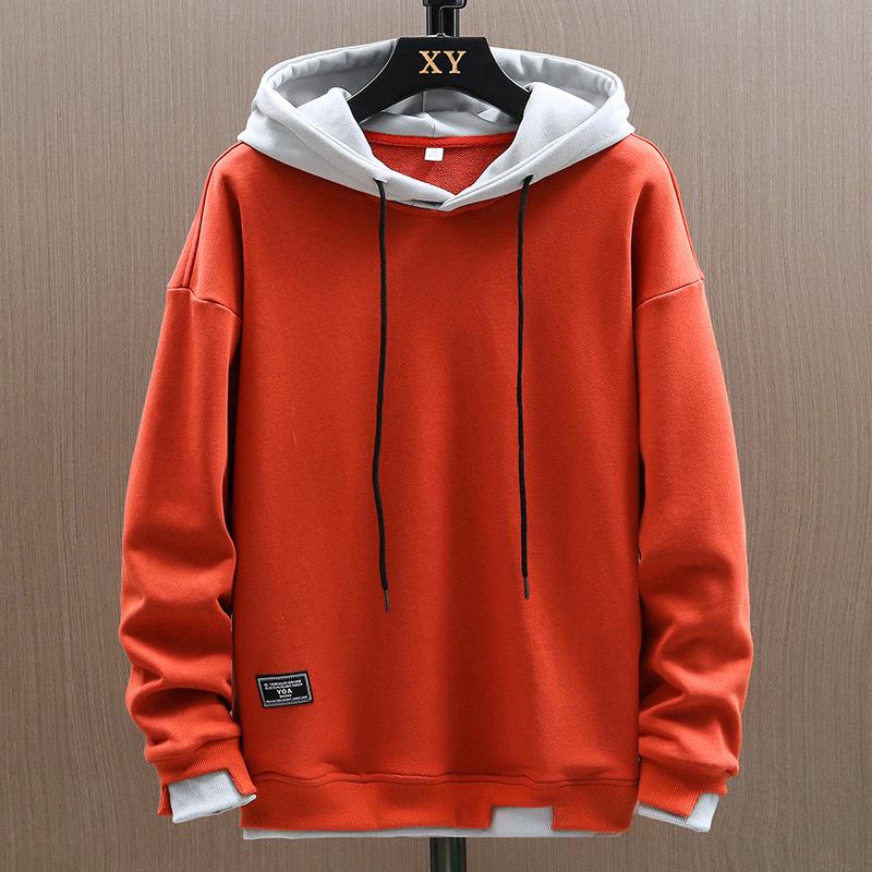 2026 Men's Korean-Style Hooded Sweatshirt: Loose Casual Two-Piece Streetwear Jacket.