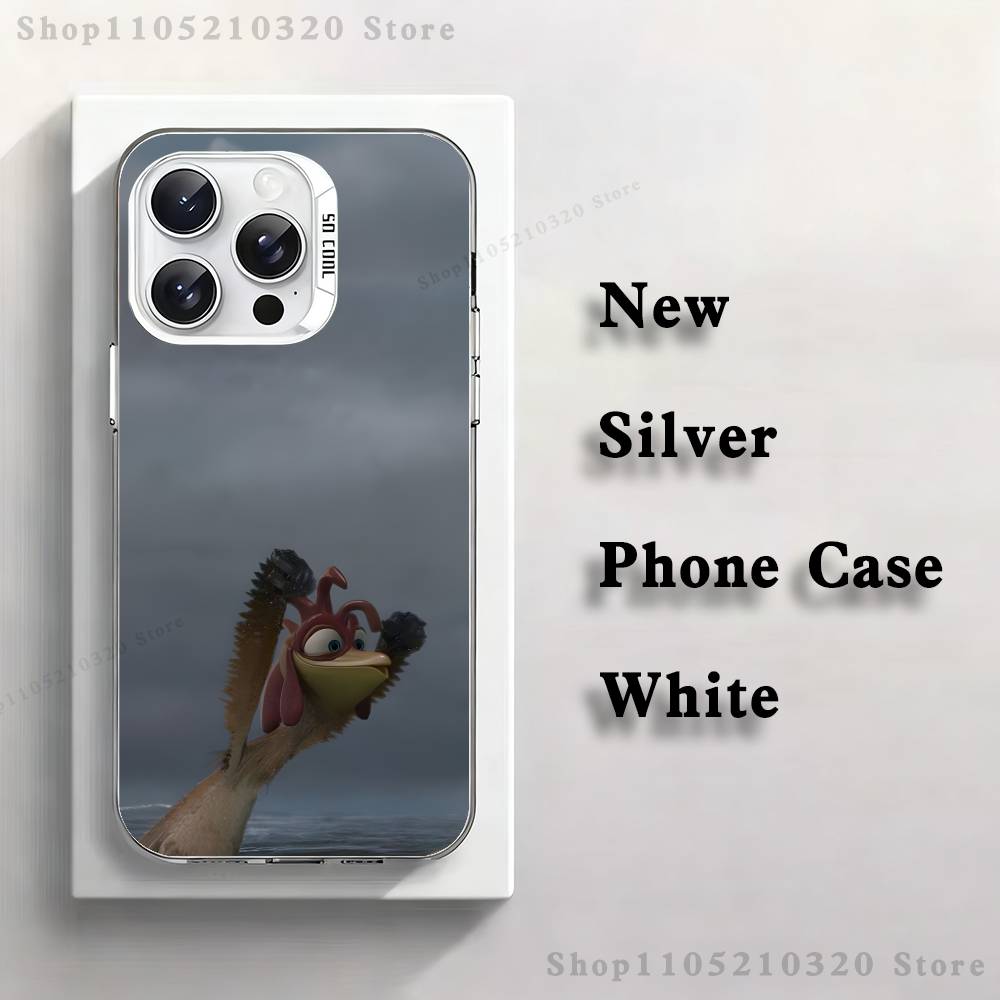 Chicken J-Joe Surf Phone Case For iPhone 17,16,15,14,13,12,11,Pro,Max,Plus,E,Air,Mini White Tpu Cover