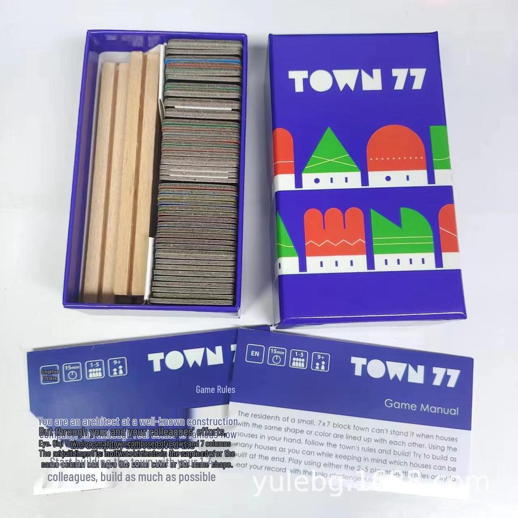 77 Town Chinese-English Bilingual Poker Party Game: Multiplayer Tabletop Fun