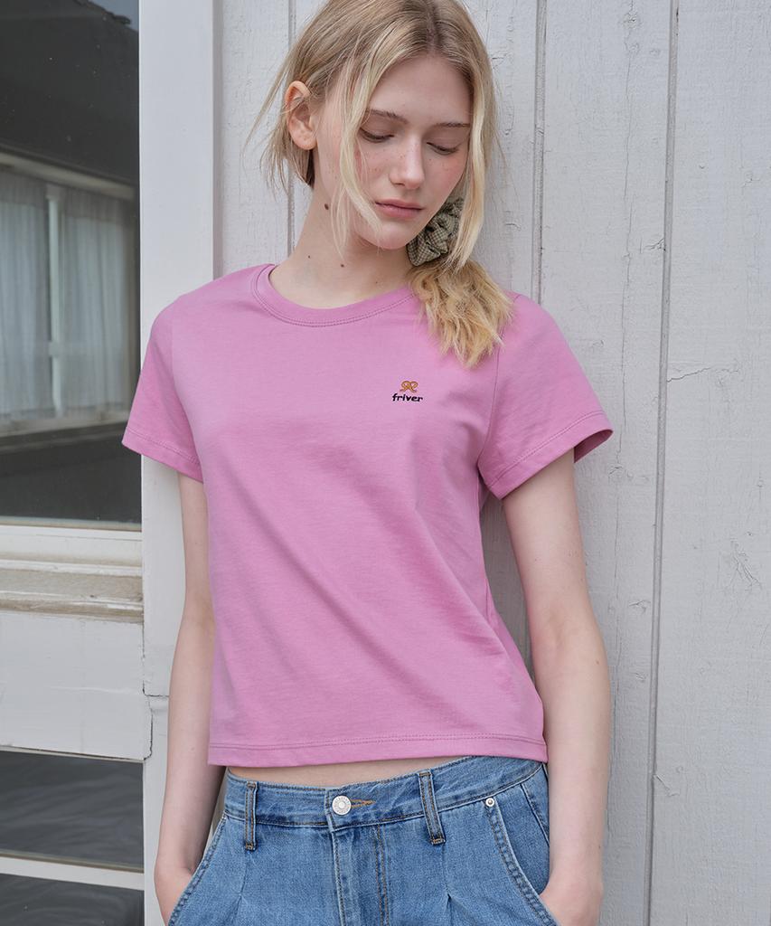 Peulibeo07 Mini Pretzel Logo T-Shirt [Frsp08Ts15]_Pink