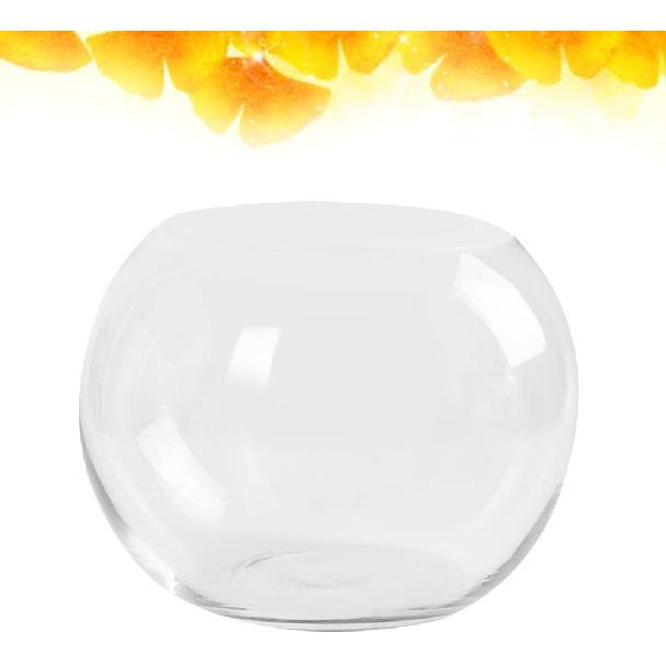 

Luxshiny 2Pcs Desktop Round Glass Planter, Terrarium Vase Round Terrarium Vase Terrariums Container for Home Garden Home Office Living Room Decor