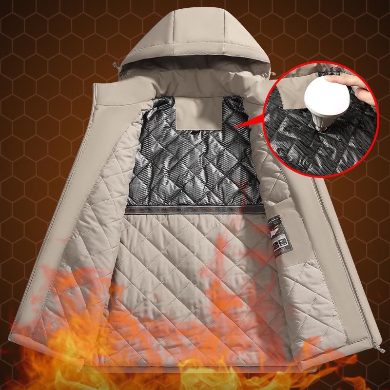 New Winter Cotton-padded Thickened Couple's Men's and Women's Fashion Trend Warm Jacket