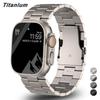 Luxury Titanium Strap for Apple Watch Ultra 49mm 45mm 44 42mm Ultra2 Business Bracelet Wristband for iWatch Series 9 8 6 7 5 4Se