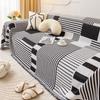 Nordic Tassel Throw Blanket Four Season Sofa Cover Dust Anti-cat Scratch Protection Cover Sofa Blanket Carpet Travel Rug Tassels