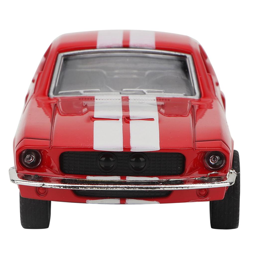 1/32 Scale Toy Car Model for Ford Mustang Vintage Alloy Diecast Car Model Classic Pull Back Car Replica for Kids Gift