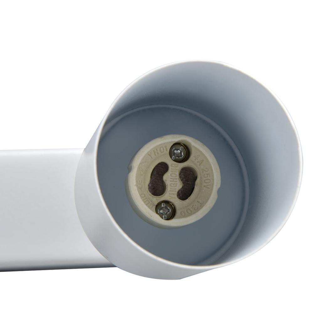 GU10 Lamp Holder 4 Head Rotating Ceiling Mounted Base for Canteen Shopping Mall Showcase