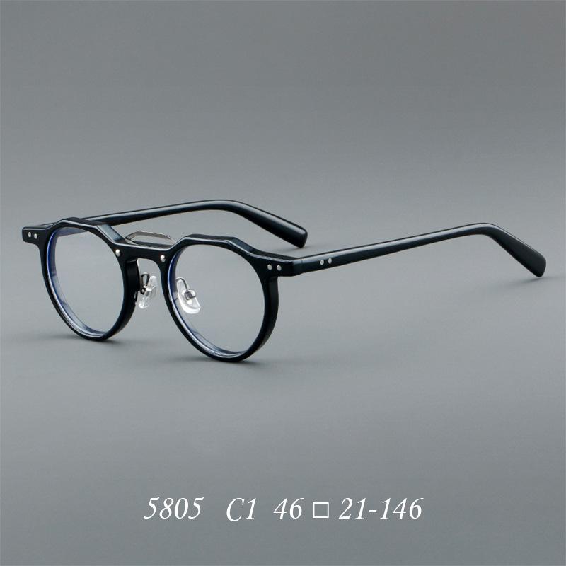 Blaulichtfilter Mann Runde Lesebrille Luxusmarke Designer Kleine Ovale Grüne Brille Ultraleichte Acetatrahmen okulary