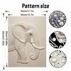 DIY Pearl Embroidery Diamond Painting Kit Majestic Elephant Sparkling Beads Art Craft Handmade Decoration Gift for Home