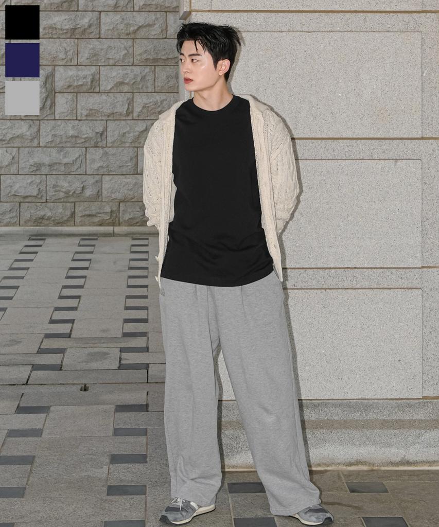 KAPPA One-Pleat Wide Signature Sweatpants 3 Colors