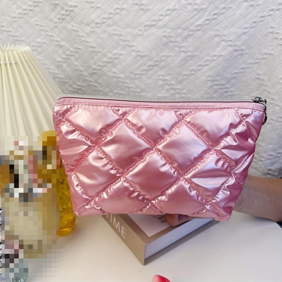 Waterproof Women Makeup Bag Handbag Travel Cosmetic Toiletry Storage Pouch Elegant Square Zipper Makeup Bag Case