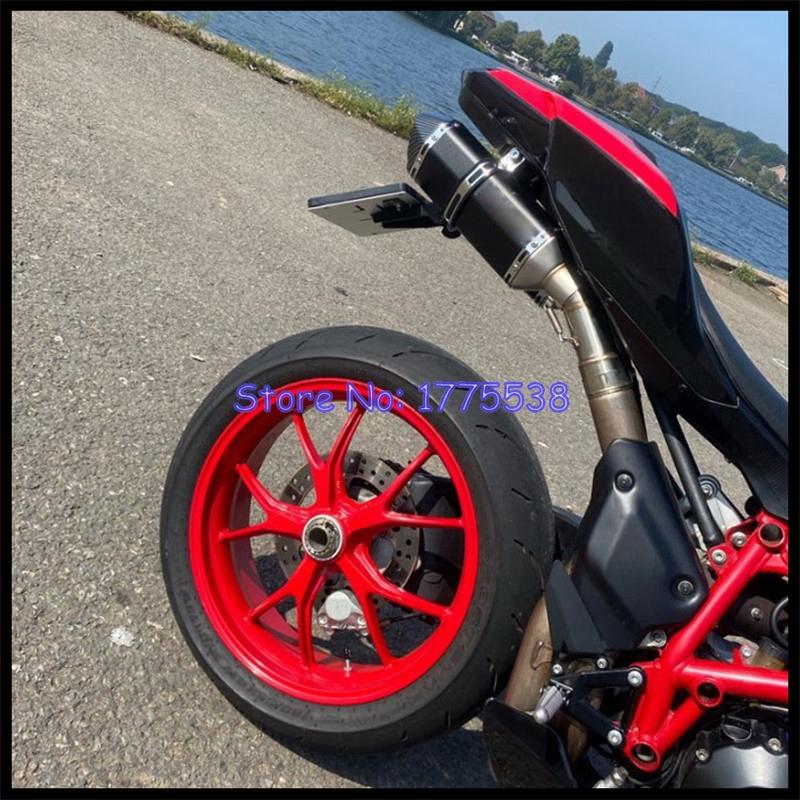 Motorcycle Exhaust System Link Pipe for Ducati 848 848 EVO 1098 1198 S/R 848 Motorbike Exhaust Escape Connector MidPipe