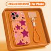 Colorful Stars Print Hand Strap Case For iPhone 17 Pro Max Hybrid TPU+PC Magnetic For Magsafe Matte Cover For iPhone 16 15 14 13 Pro Max