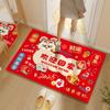 Non-slip Spring Festival Door Mat Cartoon Entrance Feet Mat Traditional Entrance Door Rug  Holiday