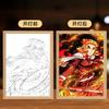23cm/9.06in Demon Slayer Light Painting Cartoon LED Anime Peripherals Acrylic Lamp Room Decoration Birthday Gift Desktop Display