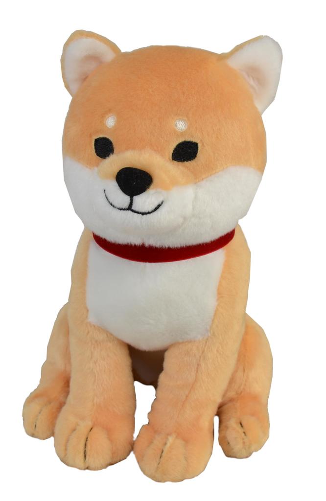 Friends Hill Fluffy Shibata Sitting Plush Toy, Beige, ES-824-206