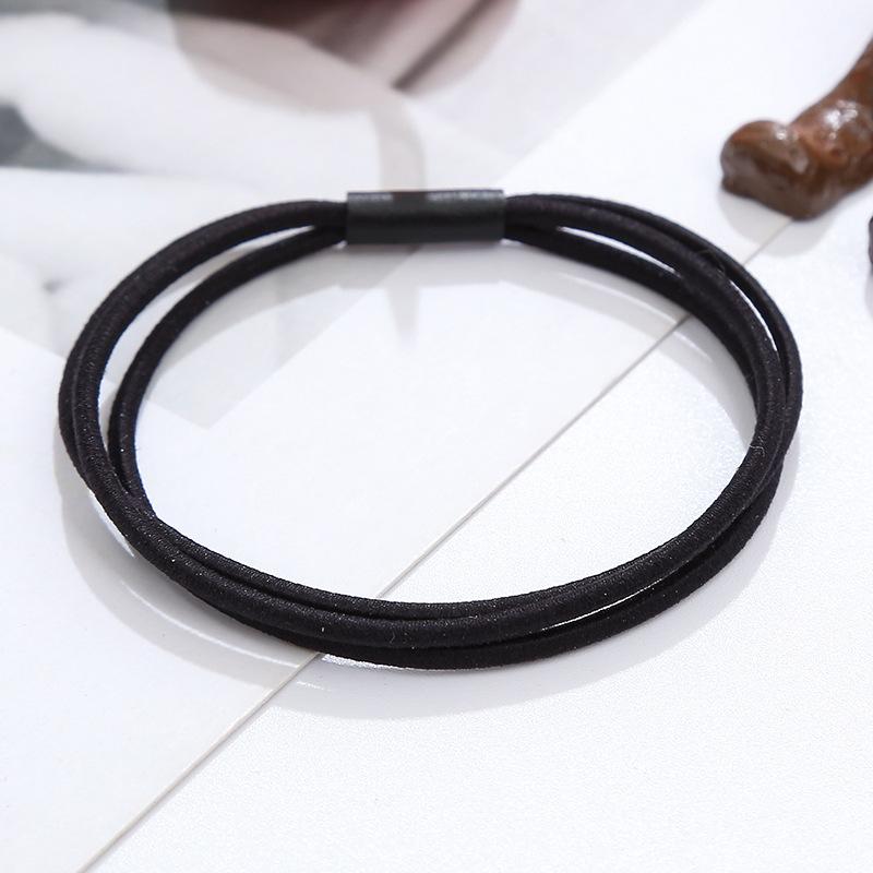 Handmade 3-in-1 Hair Loop with High Elasticity Headband for Girls, Colorful Rubber Bands for Accessories