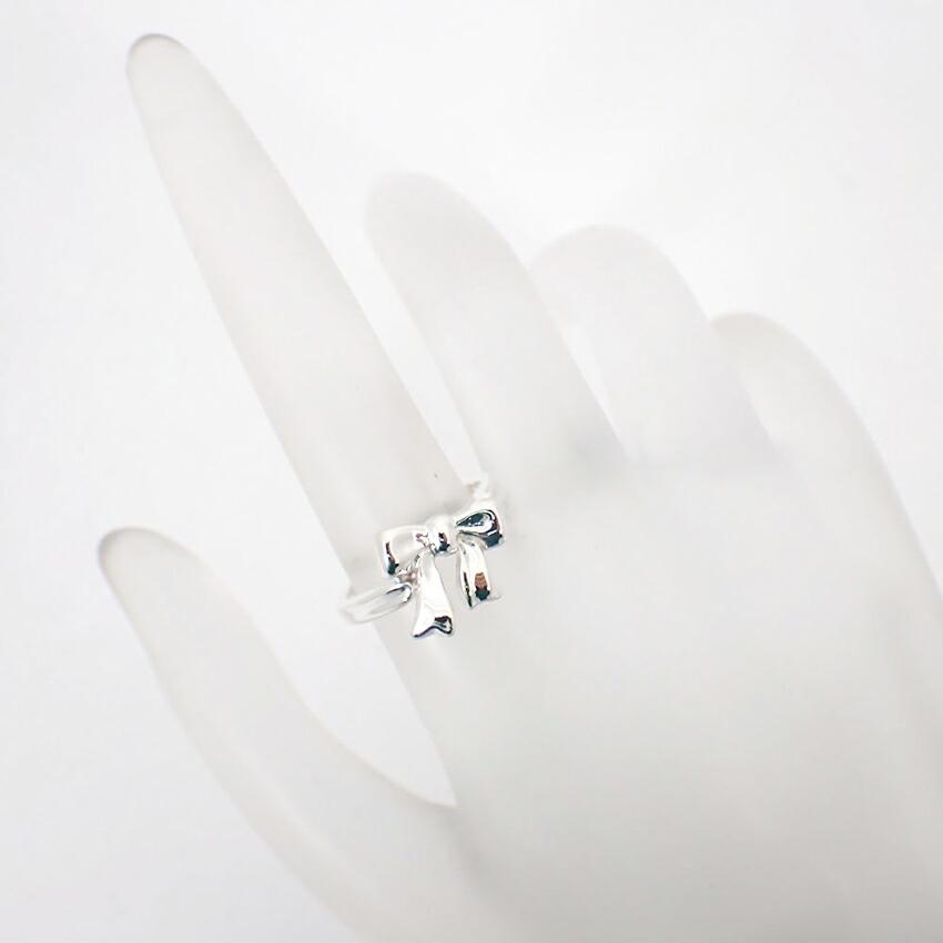 [Pre-owned] TIFFANY / Tiffany / 925 / Ribbon / Ring / Size 10 / J89-7