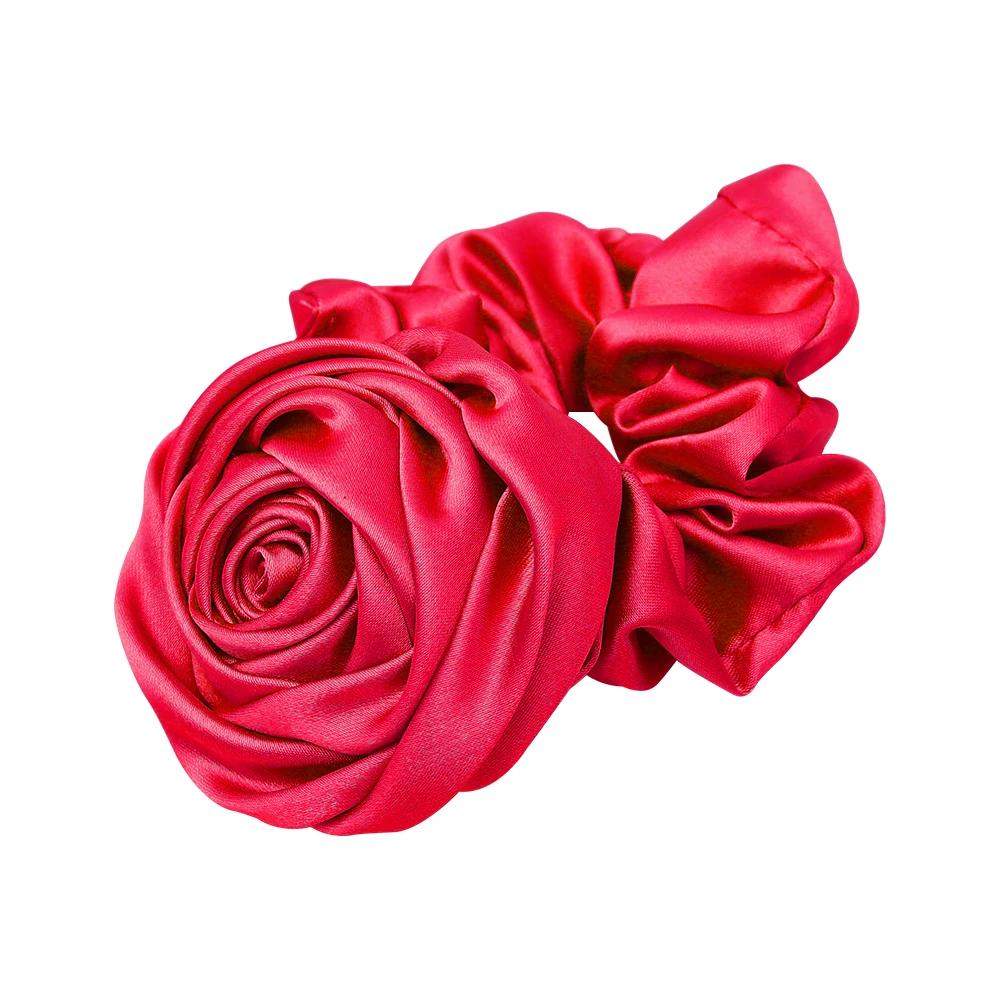 

1PC Rose Hair Ropes Women Girl Simple Solid Color Retro Hair Bands Daily Casual Gatherings Hair Ropes Fashion Gift Jewelry Accessory