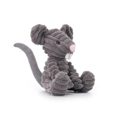 Apricot Lamb Corduroy Rat Plush Toy for Kids, Soft and Cute, Fluffy Corduroy Rat for Girls and Boys, 15cm