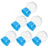 6pcs Empty Snow Globes 270Ml Clear Plastic Diy Water Globe Jar For Christmas Craft Home Decor Snow Globe Supplies Keepsake Dome