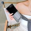 Suitable for Samsung Galaxy Z FLIP7 Mobile Phone Case Folding Card Bag Wristband Ring Transparent FLIP6 Protective Case