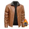 Men's PU Fur-Lined Warm Leather Jacket - Winter/Autumn Bestseller