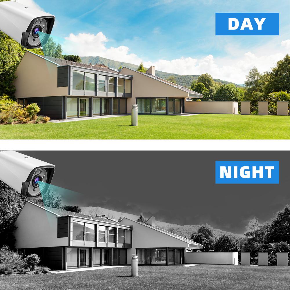 8CH DVR 1080p CCTV Camera Security System 5MP Outdoor IP66 Waterproof Remote Monitoring Night Vision Video Surveillance Kit