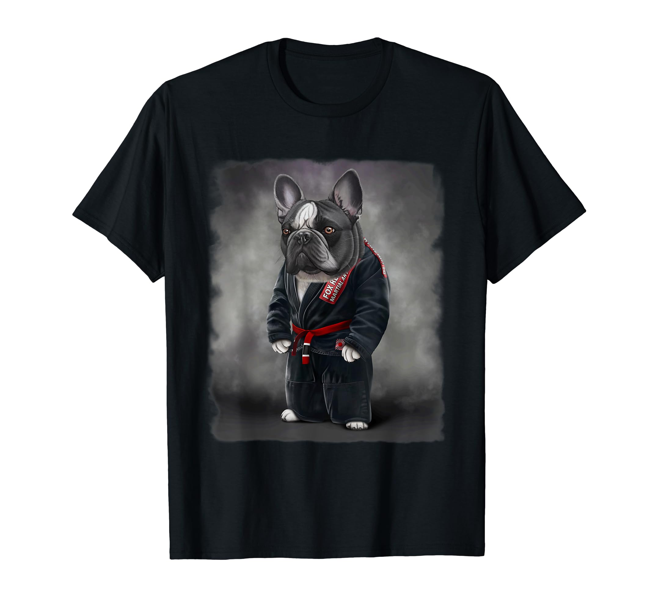 

French Bulldog Judo Karate Master Black Judo Gi T-Shirt чорний