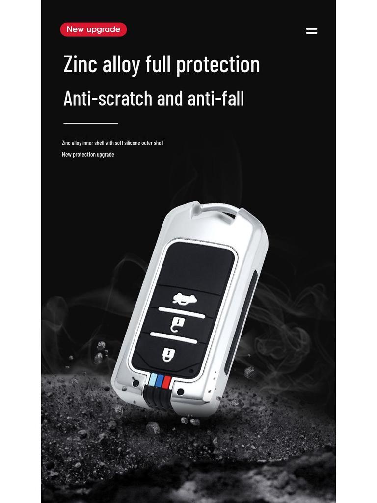 Acura CDX MDX RDX ZDX ILX RLX Key Fob Metal Case with Buckle