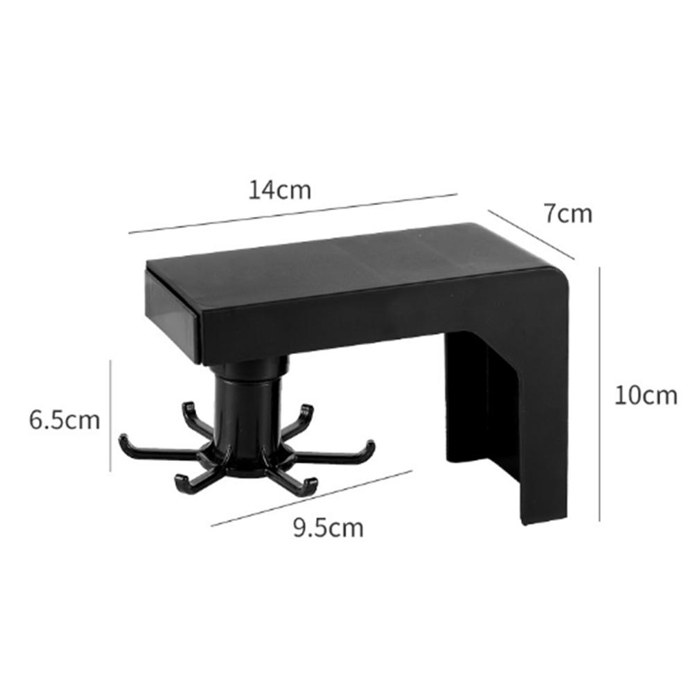 360°Rotating Rack Telescopic Cabinet Hanging Hanger Kitchen Utensil Storage Rack