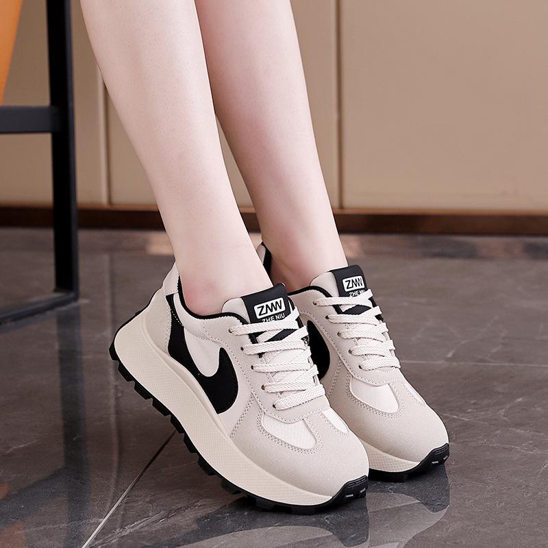 Women's shoes new Forrest Gump dad shoes women's 2025 spring versatile running sports platform heightening casual shoes AM1091