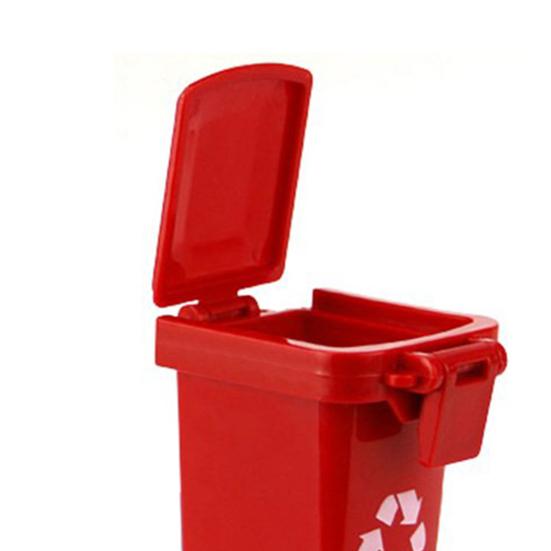 3Pcs Trash Can Toy Bright-colored Portable ABS Kids Garbage Truck's Trash Cans Toy Shooting Props