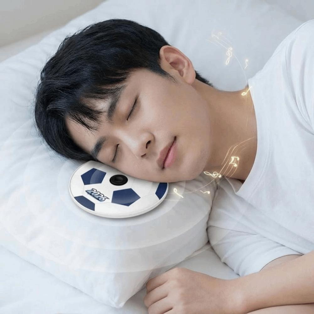 Ultra-Thin Under Pillow Bluetooth Speaker Soccer Ball Bedroom Pillow Speaker Listening To Music