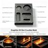 1Pcs High Temperature Resistant Crucible Mould Melting Ingot Mold For Melting Casting Refining Gold Silver Making Tool