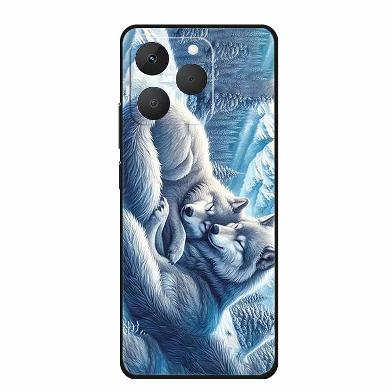 For Realme 15T Phone Case 15 T Fashion Picture Black Silicone TPU Soft Back Cover Case For Realme 15T 5G 2025 Case Realme15T Bag