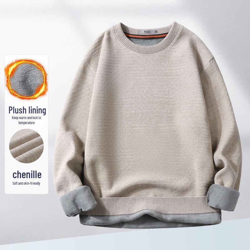 

Snowflying Men s Chenille Fleece-Lined Knit Pullover 2XL