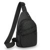 Men's PU Leather Crossbody Chest Bag - Urban Travel Sling with Earphone Hole & Multifunction Design