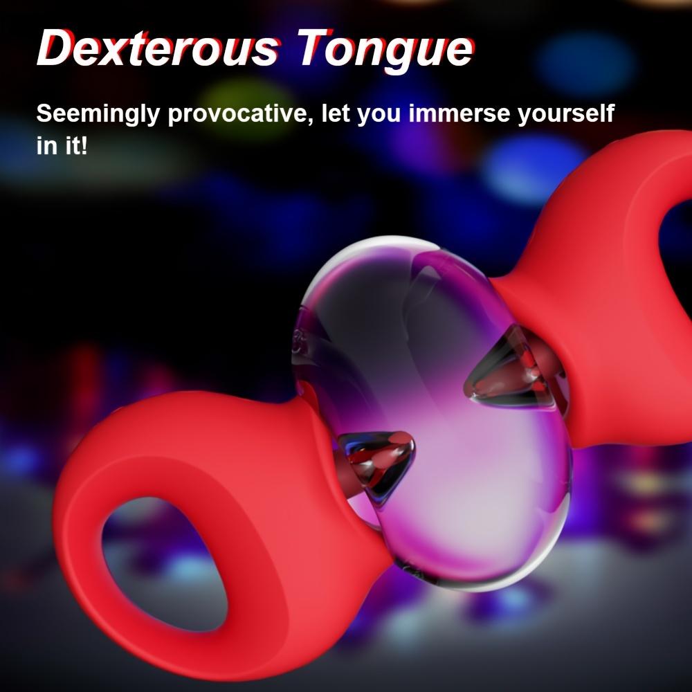 Sensual Women's Vibrator - Powerful Swing Tongue Licking Clitoris Sucker Stimulator
