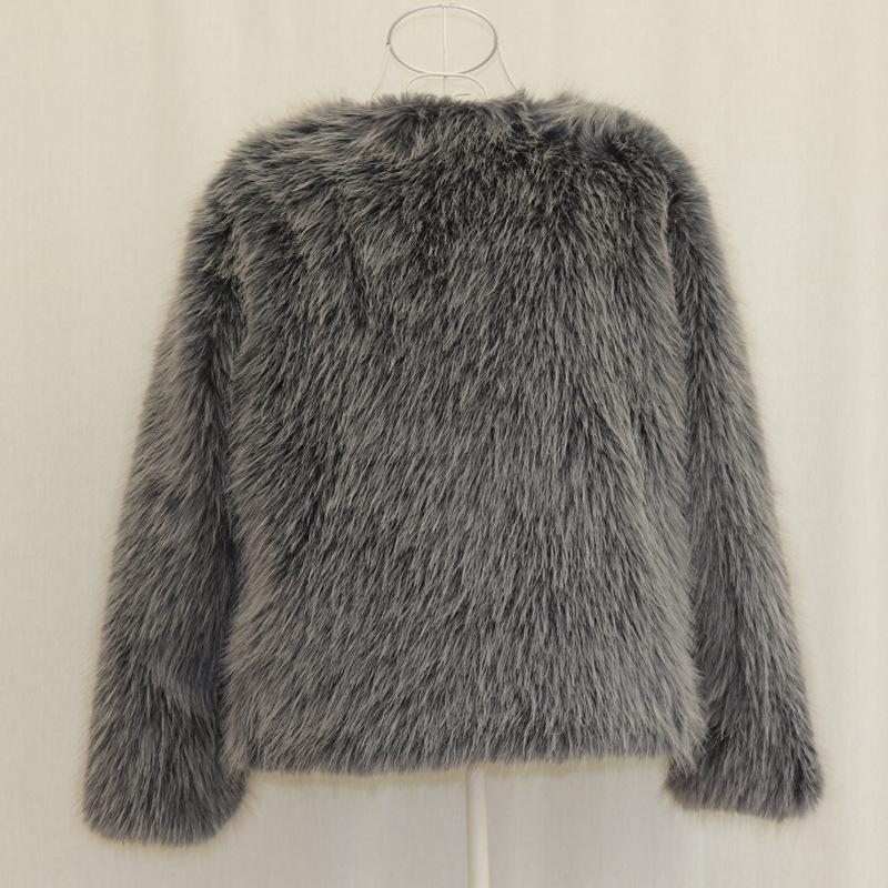 Autumn and Winter New Fox Fur Coat Short Slim Wool Fur Coat Casual Jacket