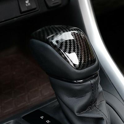 POSSBAY New Carbon Car Accessories Gear Shift Knob Cover Trim For Toyota RAV4 XA50 2019-2021