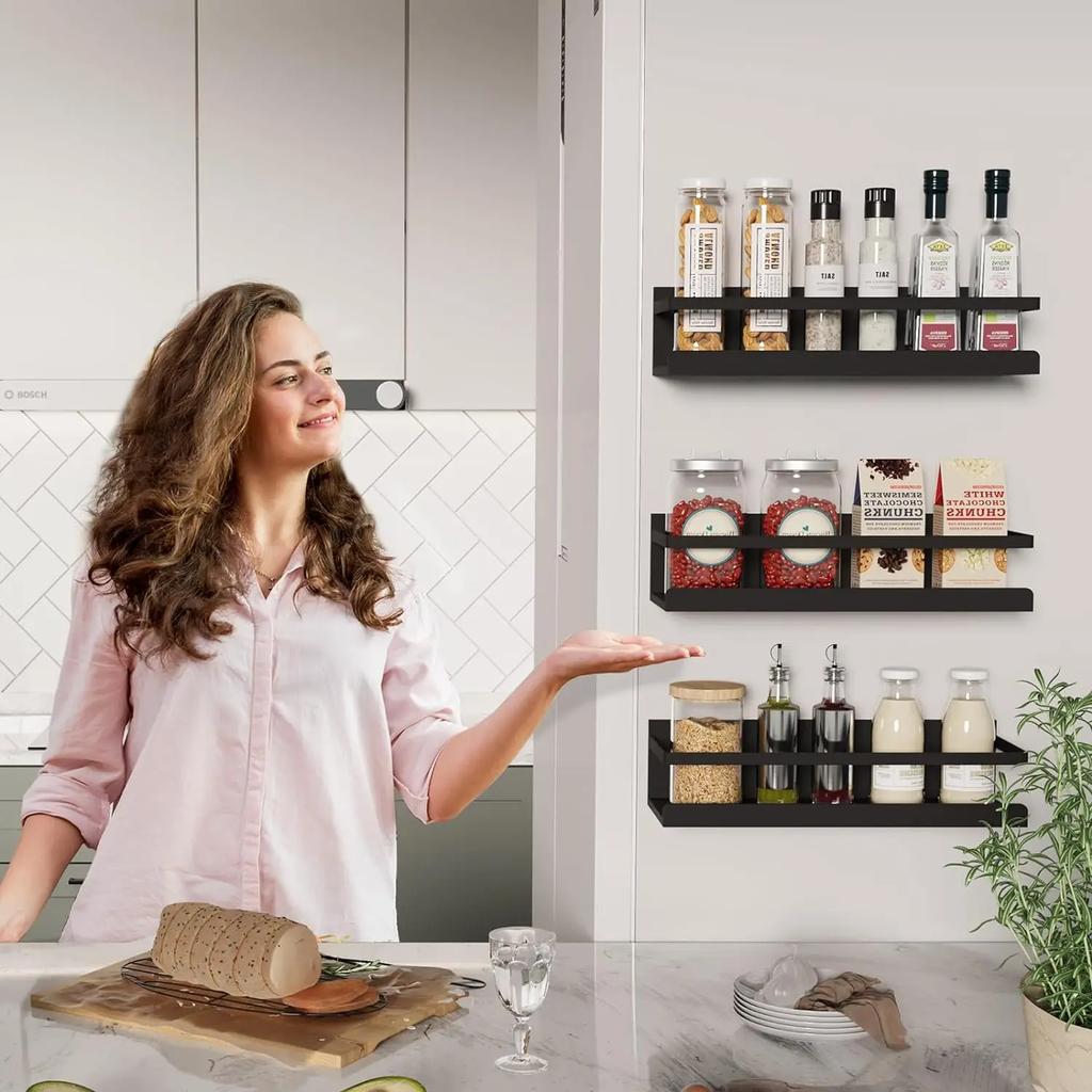 Magnetisches Kühlschrankregal, Wandregal, Eisen-Lagerregal, Küche und Bad, multifunktionales Organizer-Lagerregal