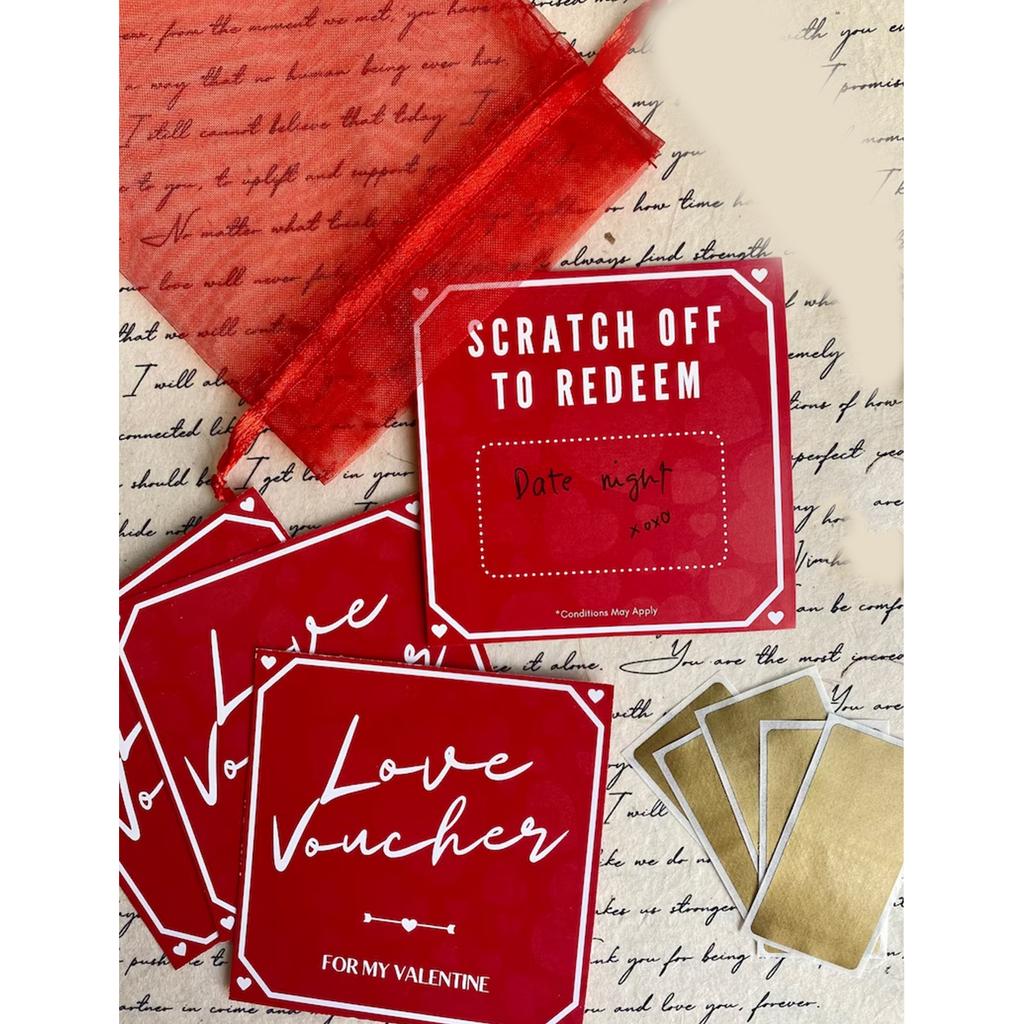 Valentine's Day Surprise Scratch Cards Surprise Scratch Off Card Uncover Exciting Prizes for You and Your Loved One