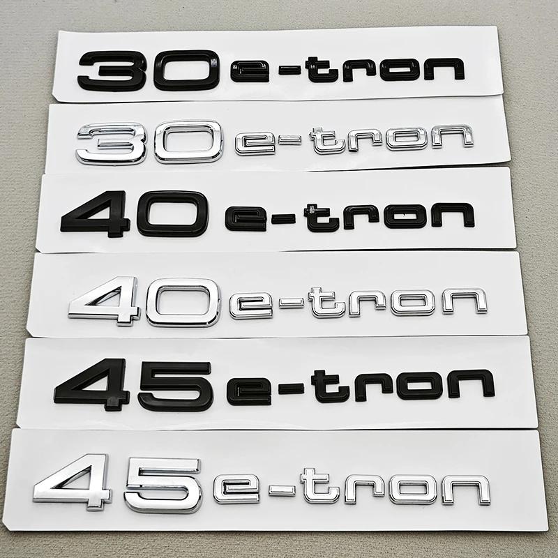 3D ABS Auto Písmena Zadní Znak na Kufr Logo 30 40 45 e-tron Samolepka Znak Pro qwer114 30 40 45 e-tron Q4 Q8 Vnější Doplňky