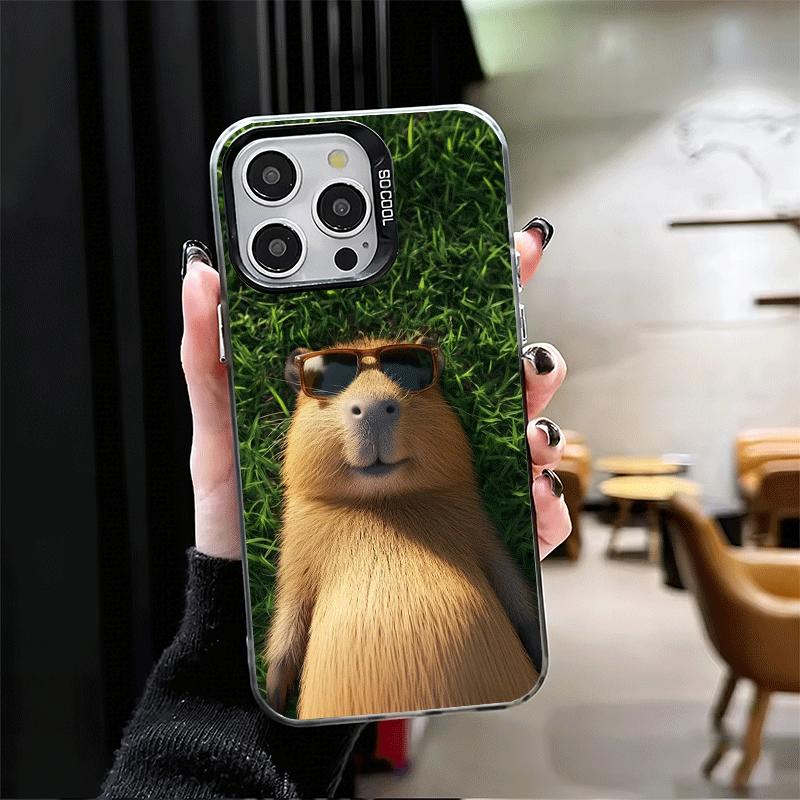 Animal Capybara Cute Soft Phone Case for iPhone 15 16 17 Pro Max 17Air 16E 14 Plus 13 12 Mini Shockproof Cover Back Shell
