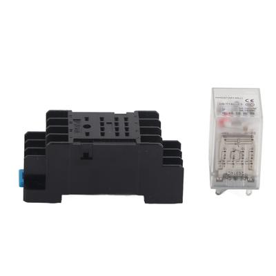 Mini Intermediate Electromagnetic Relay with Base for Factory Workshops HH54P(MY4NJ)