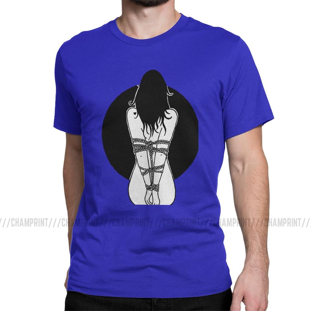 Mens Bind Shibari T Shirt BDSM Dominant Submissive Slave Play Sexy Sub Cotton Clothes Vintage O Neck Tee Shirt Summer TShirt