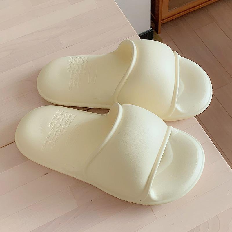 New Home Bedroom Shoes: Casual, Simple and Comfortable One-shoulder Flip-flops