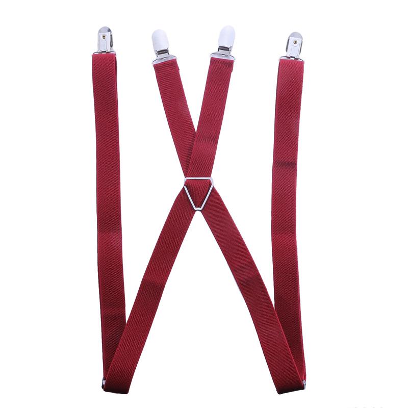 Men Women Suspender Adult 4 Clips Mens Suspenders X Type Elastic Adjustable Strap Wide Braces Work Male Jockstrap
