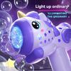 Handheld Electric Unicorn Bubbles Machine Automatic Soap Blower Bubble Toy Bubble Gun, Summer Outdoor Party Parent-Child Toy